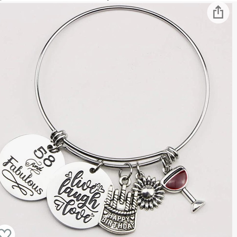 Women 58 Fabulous Live Laugh Love Bracelet